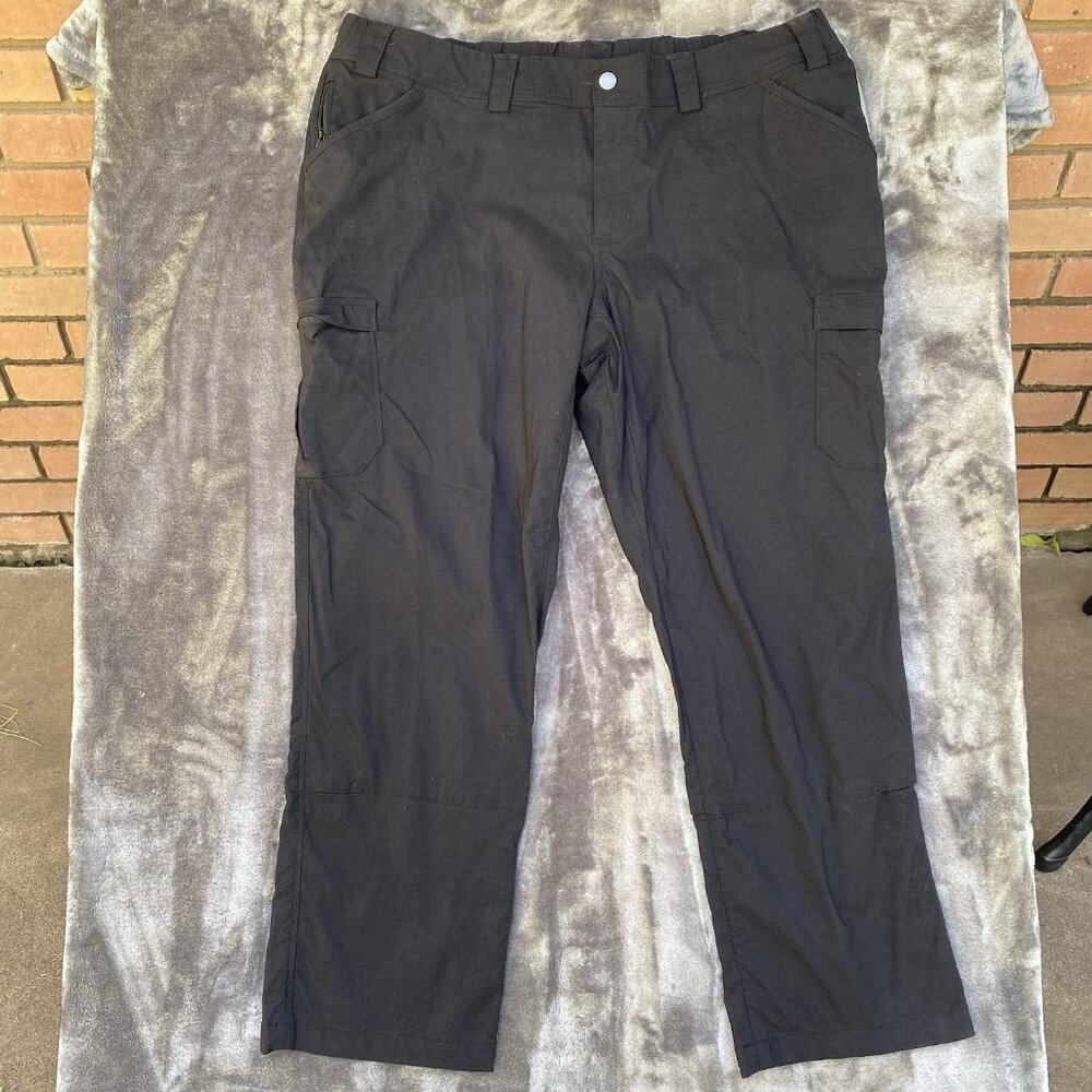 Duluth Trading Co Mens Dry on the Fly Cargo Pants Size XLx34 Black Chore Work